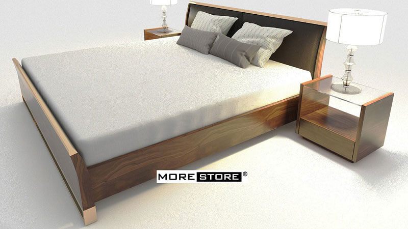 Mẫu giường ngủ gỗ công nghiệp An Cường MFC cao cấp tại siêu thi nội thất MoreHome- MHG 00017